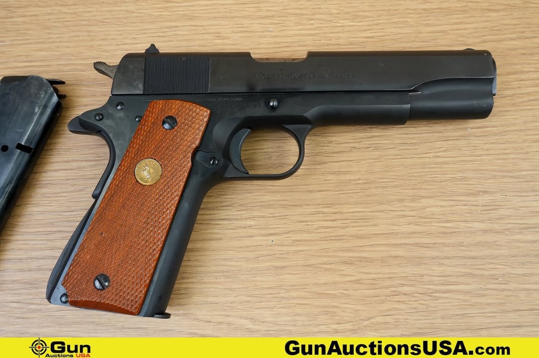 COLT MK IV/SERIES '70 GOVERNMENT .45 AUTO COLLECTOR'S Pistol. Very Good. 5" Barrel. Shiny Bore,: COLT MK IV/SERIES '70 GOVERNMENT .45 AUTO COLLECTOR'S Pistol. Very Good. 5" Barrel. Shiny Bore, Tight Action Semi Auto . The ICONIC MK IV SERIES 70 GOVT. Features a Stunning Blued Steel Finish, Stainl