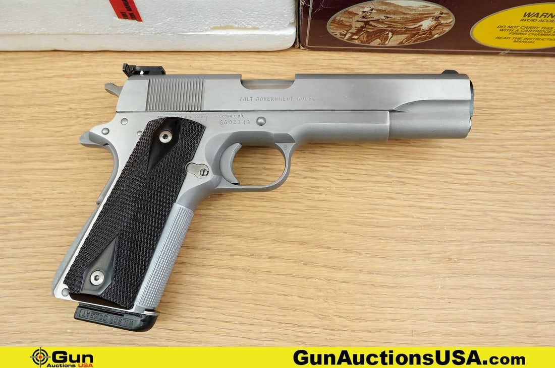 COLT GOVERNMENT MK IV SERIES 80 .38 SUPER COLLECTOR'S Pistol. Very Good. 4" Barrel. Shiny Bore, (1 of 16)