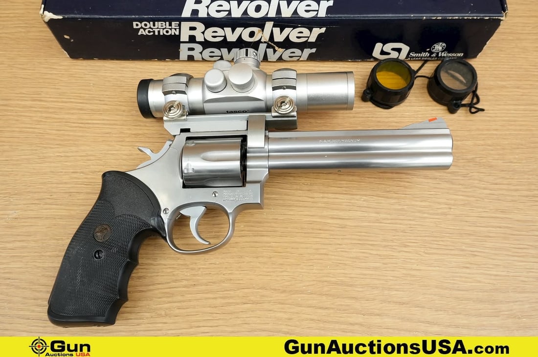 S&W 686 .357 MAGNUM Revolver. Excellent. 6" Barrel. Shiny Bore, Tight Action . Features a Six Shot (1 of 18)