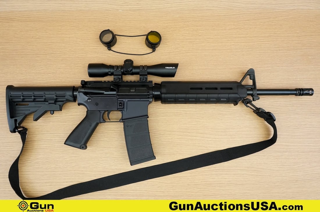 Anderson AM-15 5.56 NATO THREADED BARREL Rifle . Very Good. 16" Barrel. Shiny Bore, Tight Action: Anderson AM-15 5.56 NATO THREADED BARREL Rifle . Very Good. 16" Barrel. Shiny Bore, Tight Action Semi Auto . Features a Lone Star Pistol Grip, A2 Adjustable Stock, Magpul MOE Front Handguard, Front Ba