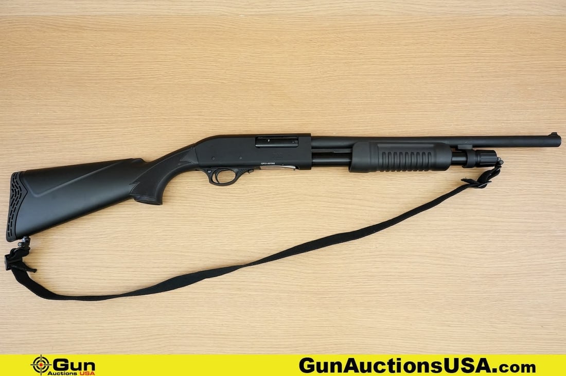 HATFIELD PAS 12 ga. Shotgun. Very Good. 18.25" Barrel. Shiny Bore, Tight Action Pump Action . (1 of 9)