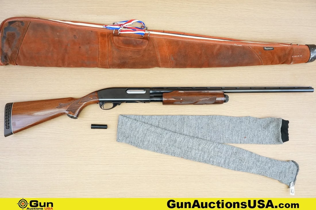 REMINGTON 870 WINGMASTER 20 ga. Shotgun. Very Good. 25" Barrel. Shiny Bore, Tight Action Pump Action: REMINGTON 870 WINGMASTER 20 ga. Shotgun. Very Good. 25" Barrel. Shiny Bore, Tight Action Pump Action . Features a Polished Checkered Walnut Stock and Foregrip, Blued Receiver and Barrel with a Full Le