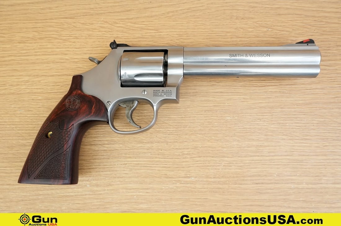 S&W 686-6 .357 MAGNUM Revolver. Very Good. 6" Barrel. Shiny Bore, Tight Action . BEAUTIFUL SMITH! (1 of 10)