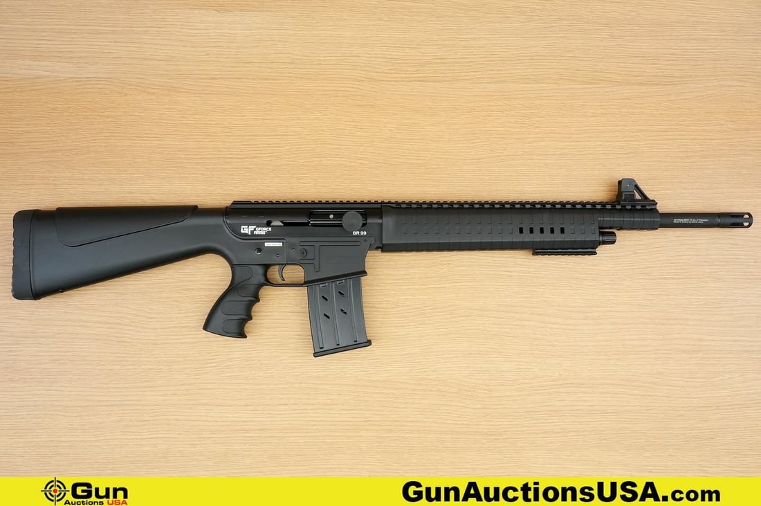 G Force BARAK BR99 12 GA. Shotgun. Excellent. 20" Barrel. Shiny Bore, Tight Action Semi Auto .: G Force BARAK BR99 12 GA. Shotgun. Excellent. 20" Barrel. Shiny Bore, Tight Action Semi Auto . Features a Full Length Polymer Stock and Frame, Monolithic Top Picatinny Accessory Rail, Accessory Rail o