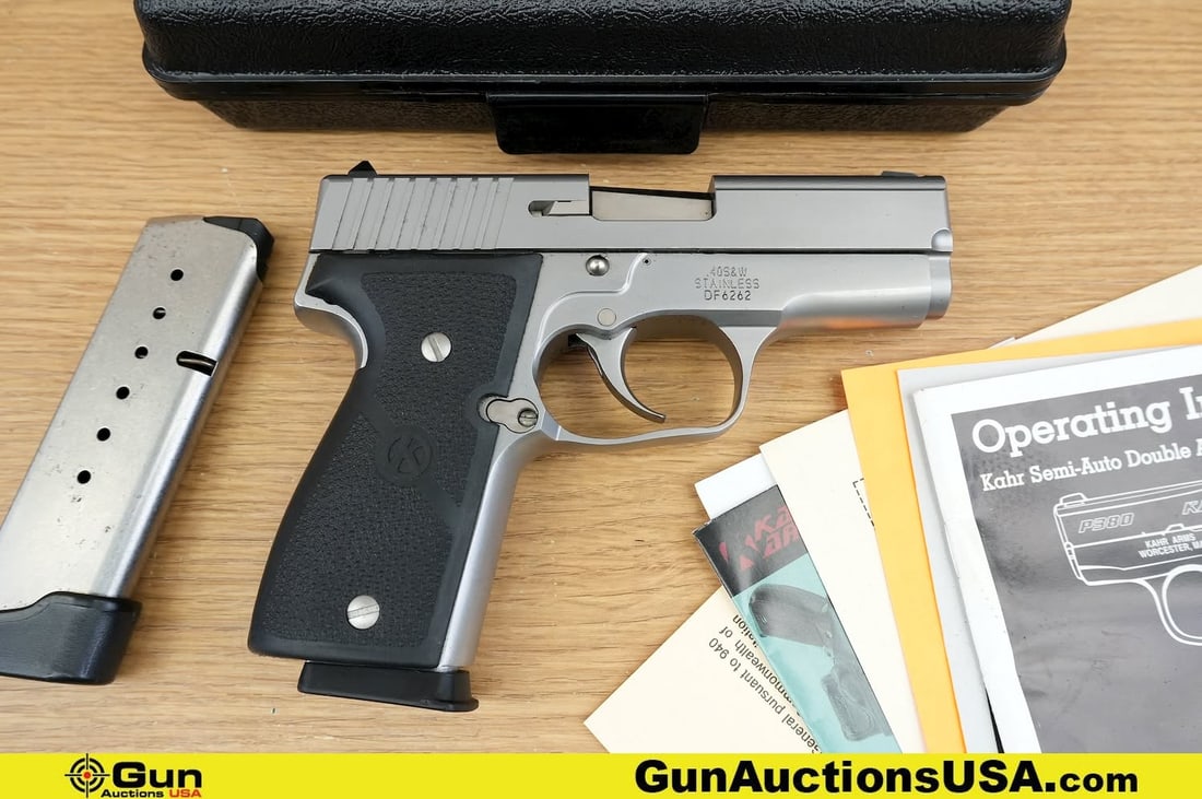 KAHR ARMS K40 40 S&W Pistol. Very Good. 3.5" Barrel. Shiny Bore, Tight Action Semi Auto . Features (1 of 13)