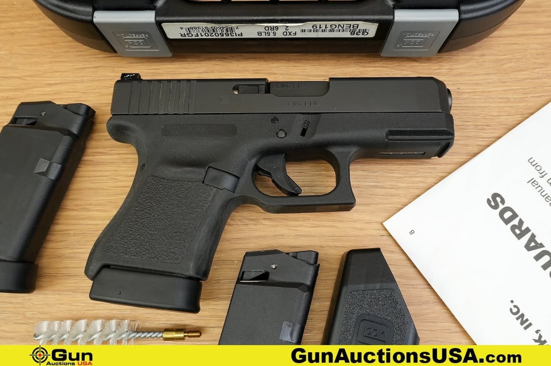 Glock 36 .45 AUTO Pistol. Excellent. 3.75" Barrel. Shiny Bore, Tight Action Semi Auto. Features a (1 of 17)