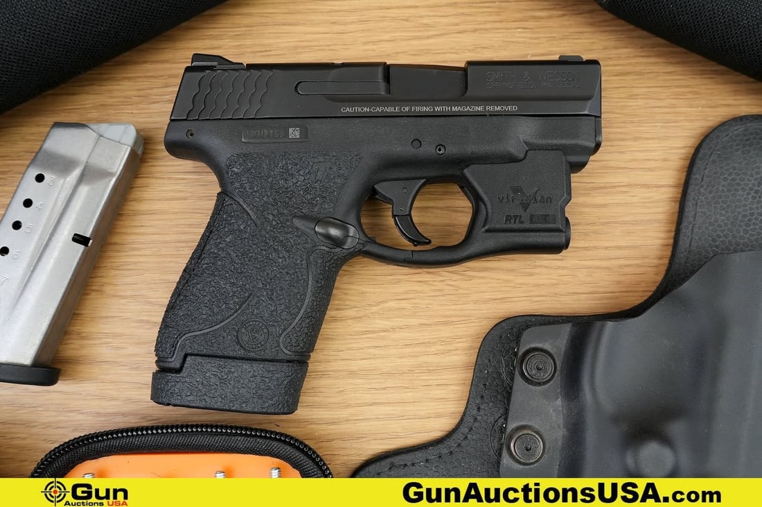 S&W M&P 9 SHIELD 9mm Pistol. Excellent. 3" Barrel. Shiny Bore, Tight Action Semi Auto. Features a (1 of 14)
