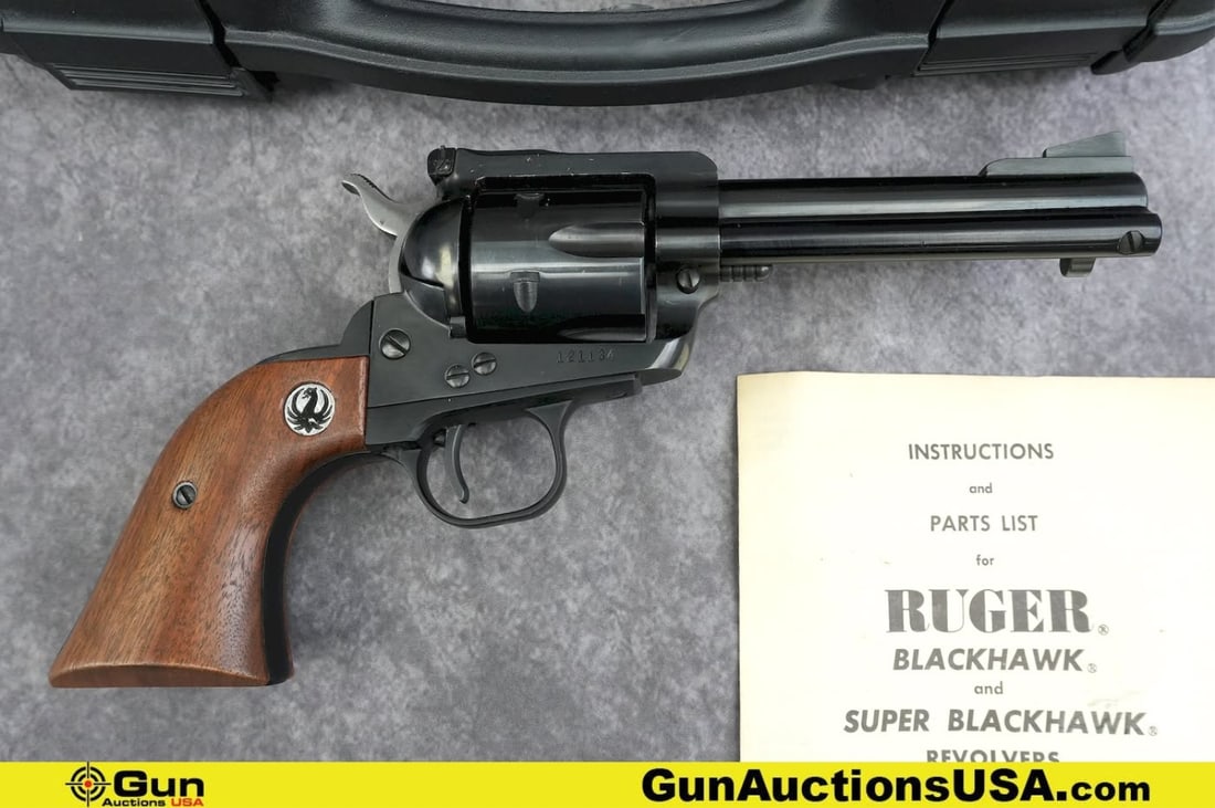 RUGER BLACKHAWK .357 Revolver. Excellent. 4.5" Barrel. Shiny Bore, Tight Action . Features a (1 of 15)