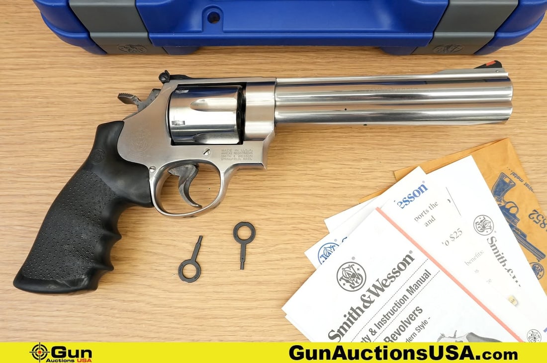 S&W 629-4 629 CLASSIC .44 MAGNUM Revolver. Very Good. 6½" Barrel. Shiny Bore, Tight Action .: S&W 629-4 629 CLASSIC .44 MAGNUM Revolver. Very Good. 6½" Barrel. Shiny Bore, Tight Action . Features a Robust Stainless Steel Frame, Adjustable Rear Sight, Hi-Viz Front Sight, with a Six Shot 