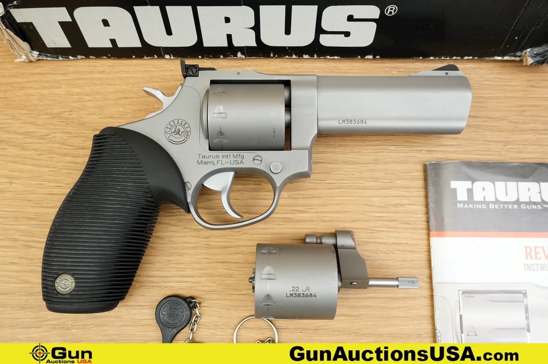 Taurus 992 TRACKER .22 MAGNUM Revolver. Excellent. 4" Barrel. Shiny Bore, Tight Action . Features: Taurus 992 TRACKER .22 MAGNUM Revolver. Excellent. 4" Barrel. Shiny Bore, Tight Action . Features a Nine Shot Cylinder, Robust Steel Frame, Matte Satin Finish, Adjustable Rear Sight, Hi Viz Front Sigh