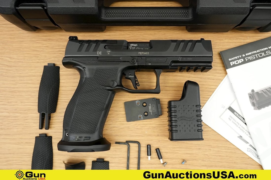 WALTHER PRO SD 9X19 Pistol. Excellent. 3" Barrel. Shiny Bore, Tight Action Semi Auto . A Great Kit!: WALTHER PRO SD 9X19 Pistol. Excellent. 3" Barrel. Shiny Bore, Tight Action Semi Auto . A Great Kit! Featuring Light Weight Polymer Construction, Enhanced Grip Texture for improved control, Hi Viz Fron