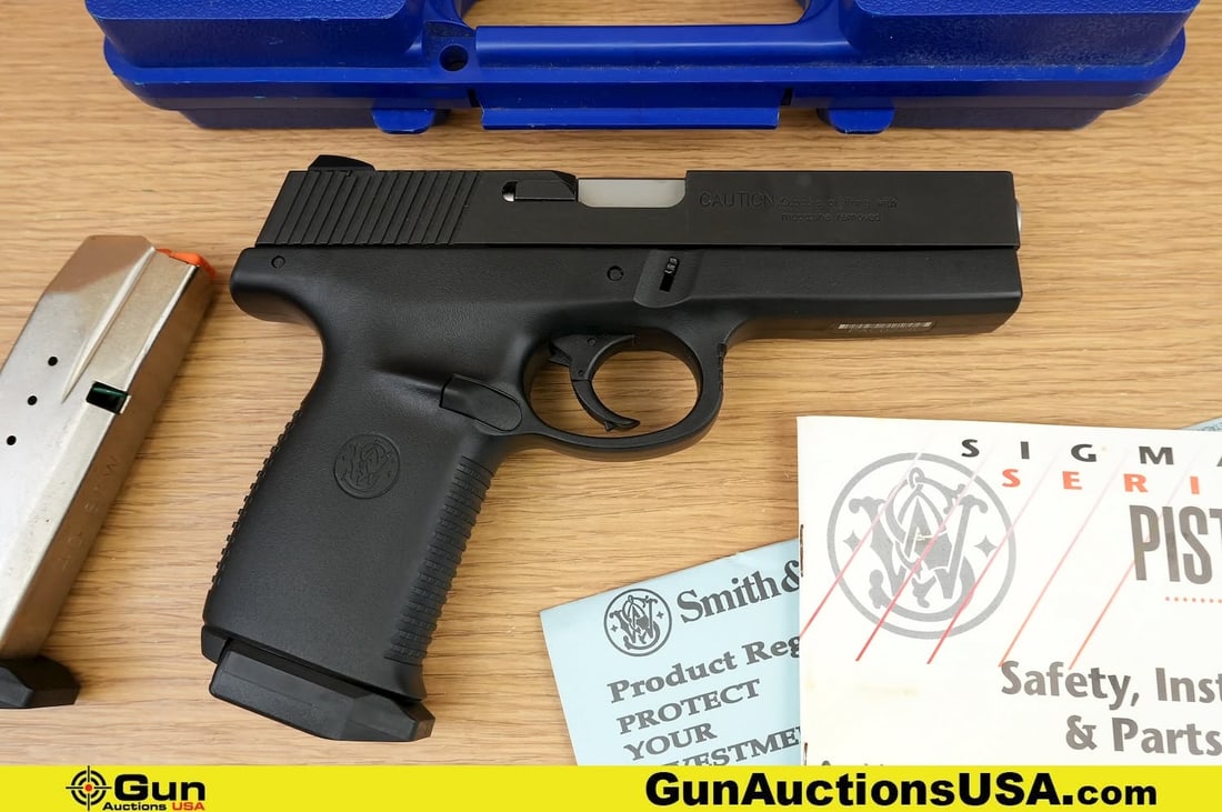 S&W SW40F .40 S&W Pistol. Excellent. 4" Barrel. Shiny Bore, Tight Action Semi Auto . Features a: S&W SW40F .40 S&W Pistol. Excellent. 4" Barrel. Shiny Bore, Tight Action Semi Auto . Features a Stainless Steel Barrel, Hi-Viz Fixed Front and Rear Sights, Polymer Frame, Deep Slide Serrations, SA Onl