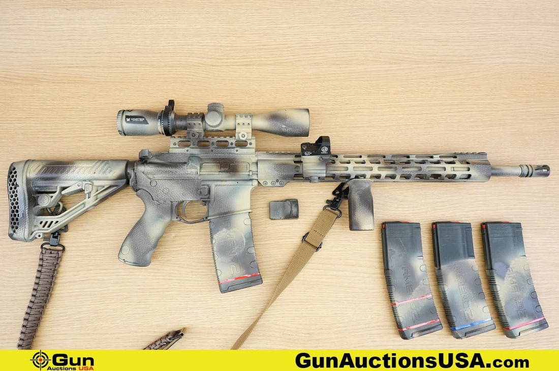 Anderson AM-15 .223 WYLDE Rifle. Good Condition, Normal Handling Marks. 18" Barrel. Shiny Bore,: Anderson AM-15 .223 WYLDE Rifle. Good Condition, Normal Handling Marks. 18" Barrel. Shiny Bore, Tight Action Semi Auto . Features a Ergo Pistol Grip, Ambi Bolt Release, Extended Mag Release, Ambi Slin