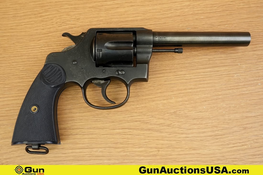 Colt NEW SERVICE ARMY 1909 .45 COLT TUNNEL RAT REVOLVER Revolver. Very Good. 5 3/8" Barrel. Shiny: Colt NEW SERVICE ARMY 1909 .45 COLT TUNNEL RAT REVOLVER Revolver. Very Good. 5 3/8" Barrel. Shiny Bore, Tight Action We have a Four War Gun in Excellent Condition for age, Factoring in Its Use Over th