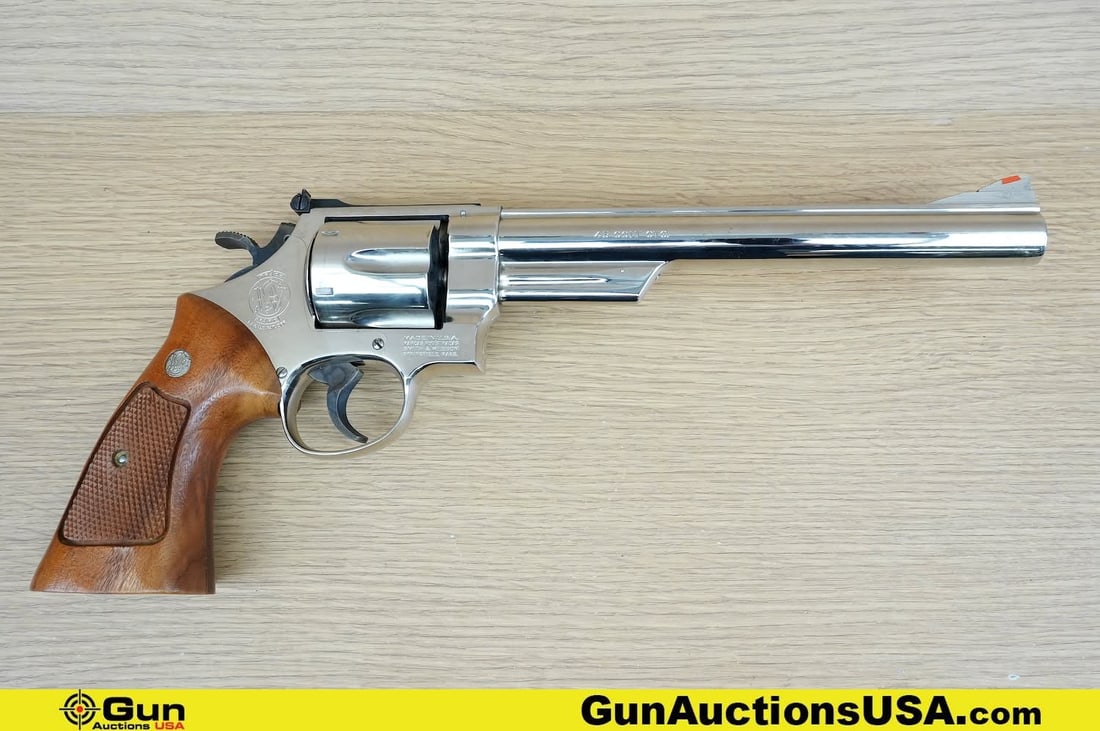 S&W 25-5 .45 COLT Revolver. Excellent. 8" Barrel. . WOW! STUNNING, Features a Robust K frame,: S&W 25-5 .45 COLT Revolver. Excellent. 8" Barrel. . WOW! STUNNING, Features a Robust K frame, Six-Round Fluted Cylinder, Checkered Hammer and Cylinder Release, High Polished Nickel Finish, Checkered W