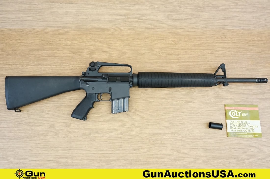COLT AR-15 A2 .223 cal. THREADED BARREL Rifle. Very Good. 20" Barrel. Shiny Bore, Tight Action Semi (1 of 17)