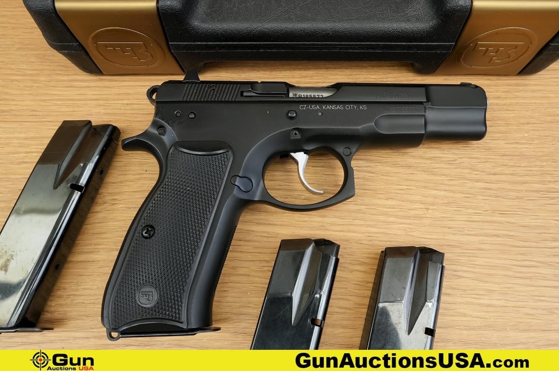 CZ 75 BD POLICE 9MM LUGER COLLECTOR'S Pistol. Excellent. 3.5" Barrel. Shiny Bore, Tight Action Semi: CZ 75 BD POLICE 9MM LUGER COLLECTOR'S Pistol. Excellent. 3.5" Barrel. Shiny Bore, Tight Action Semi Auto . A STUNNING CZ! Features MATCHING NUMBERS on Frame, Barrel and Slide! Durable Steel frame, Tex