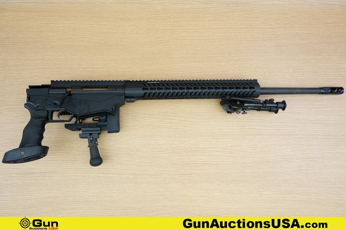 Ruger PRECISION 6.5 CREEDMOOR THREADED BARREL Rifle. Very Good. 24" Barrel. Shiny Bore, Tight Action: Ruger PRECISION 6.5 CREEDMOOR THREADED BARREL Rifle. Very Good. 24" Barrel. Shiny Bore, Tight Action Bolt Action . Features a THREADED BARREL, Muzzle Break, with a Picatinny Rail and a FREE FLOATING H
