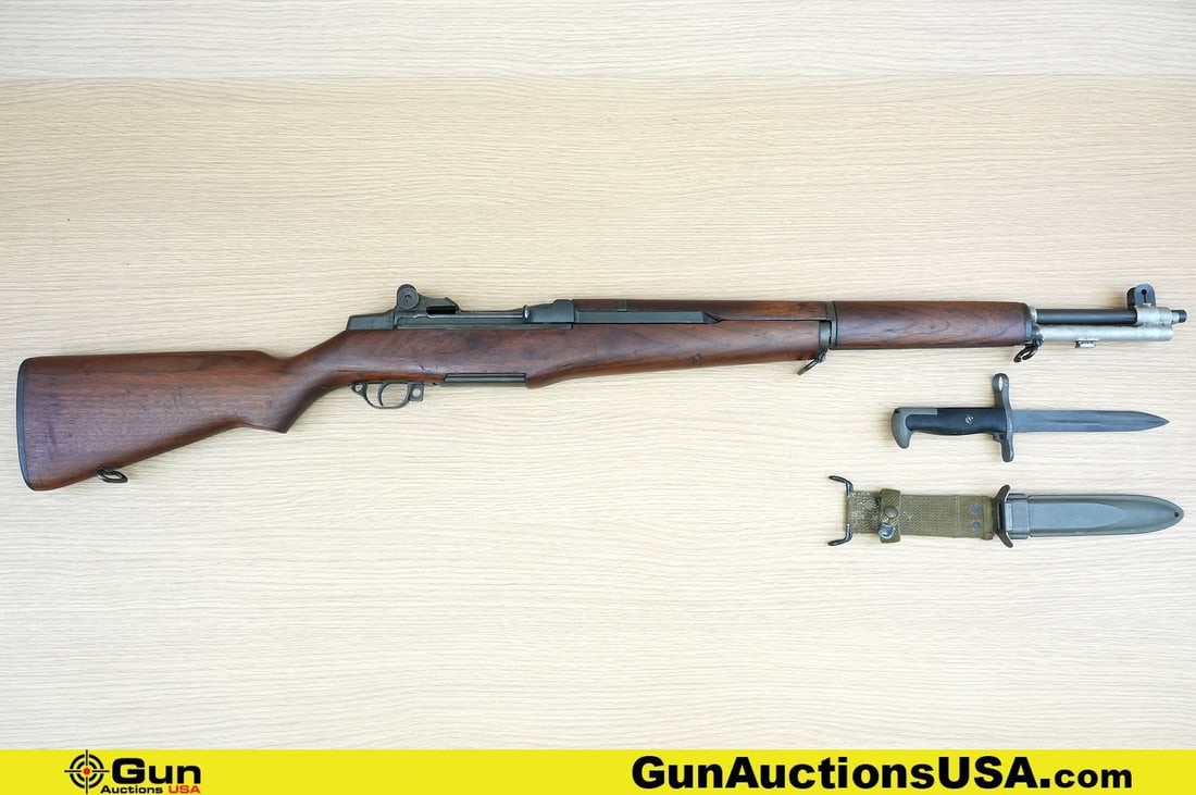 SPRINGFIELD M1 30-06 COLLECTOR'S Rifle. Very Good. 24" Barrel. Shootable Bore, Tight Action Semi: SPRINGFIELD M1 30-06 COLLECTOR'S Rifle. Very Good. 24" Barrel. Shootable Bore, Tight Action Semi Auto S.A. GHS STAMPED on Left Side of Stock. CROSS CANNON STAMPED Also on Left Side of Stock. RE1 STAMP