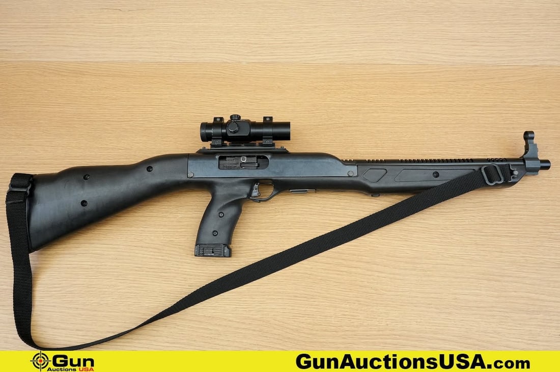 Hi-Point 4095 .40 S&W Rifle. Good Condition, Normal Handling Marks. 18" Barrel. Shiny Bore, Tight: Hi-Point 4095 .40 S&W Rifle. Good Condition, Normal Handling Marks. 18" Barrel. Shiny Bore, Tight Action Semi Auto . Features a Molded Durable Polymer Stock, left Side Thumb Safety, Left Side Mag Rele