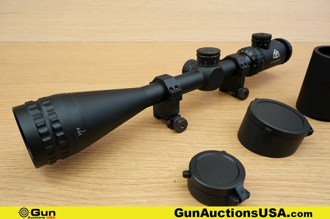 Trinity Force COMRAD SERIES . Very Good. Scope . 10-40x50 Scope AOE, with Sunshade, Mounts and Lens (1 of 10)