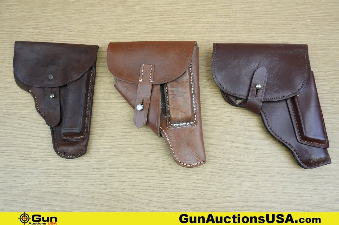 Surplus, Etc. Holsters. Fair Condition. . One JHZ 1941 Marked PPK Holster, One Czech Police CZ (1 of 6)