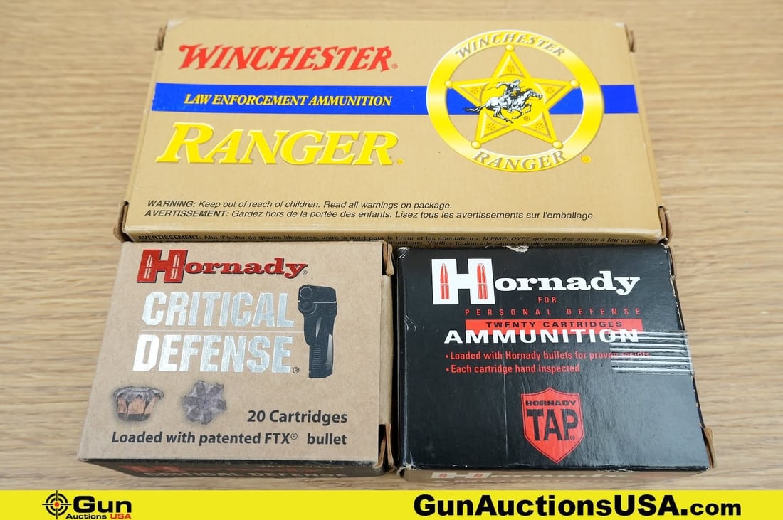 Winchester, Hornady .40 S&W Ammo . . Approx. 90 Rds. . (83594) (GSCT10): Winchester, Hornady .40 S&W Ammo . . Approx. 90 Rds. . (83594) (GSCT10)