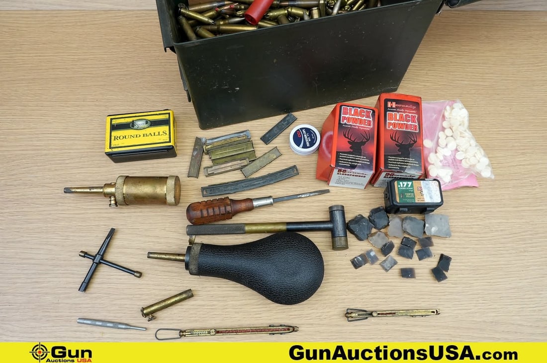 Hornady, Speer, Etc. Ammo, Blanks, Etc. . . Approx.. 60 Rds of .44 Cal BP Projectiles, Approx. 60 (1 of 19)