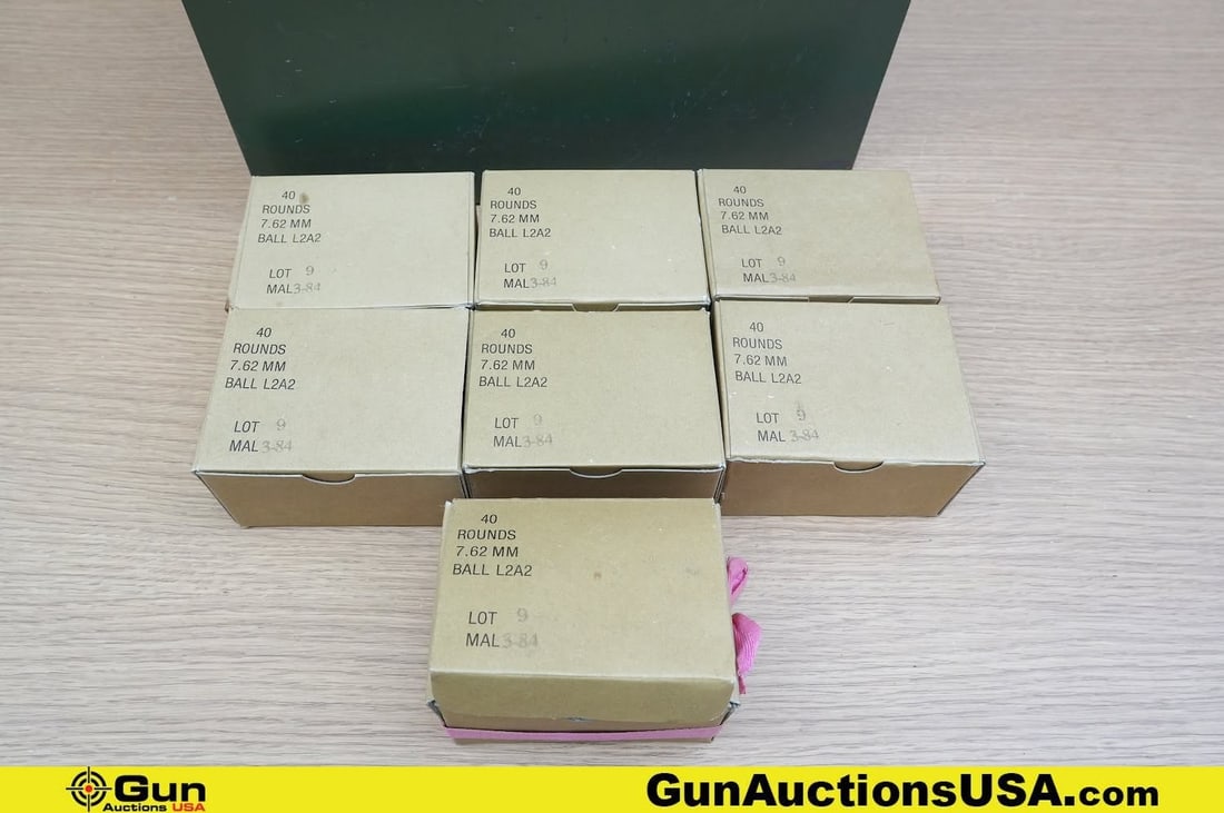 SMOE 7.62x51mm Ammo . . Approx. 260 Rds of 7.62x51 MM L2 A2 Ball. Includes Metal Ammo Can. . (83261): SMOE 7.62x51mm Ammo . . Approx. 260 Rds of 7.62x51 MM L2 A2 Ball. Includes Metal Ammo Can. . (83261) (GSCV71)