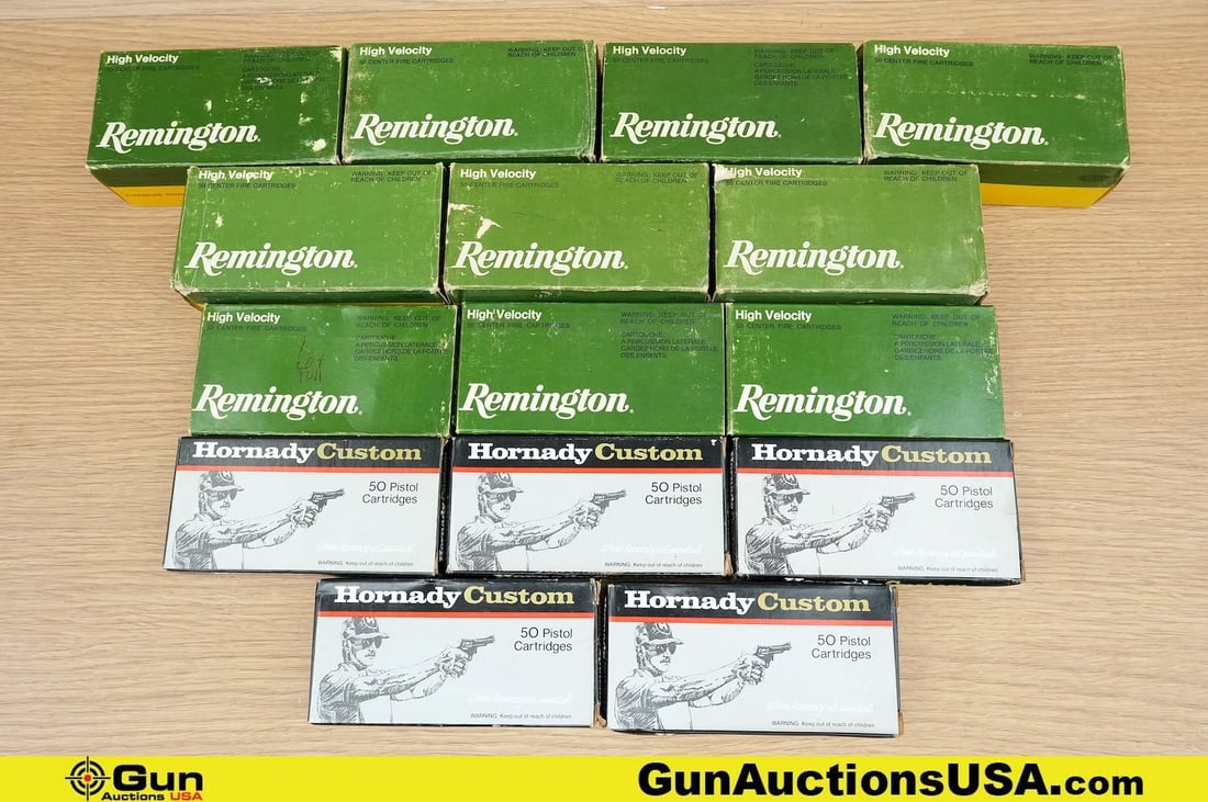 Remington, Hornady .380, .357 Ammo . . Approx. 700 Rds in Total; Approx. 350 Rds of .380, and (1 of 2)