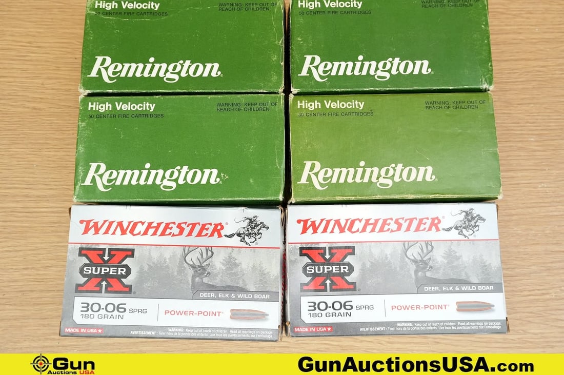 Winchester, Remington .44.40, 30.06 Ammo . . Approx. 240 Rds in Total; Approx. 200 Rds of .44.40,: Winchester, Remington .44.40, 30.06 Ammo . . Approx. 240 Rds in Total; Approx. 200 Rds of .44.40, and 40 Rds of 30.06. . (83641) (GSCU19)