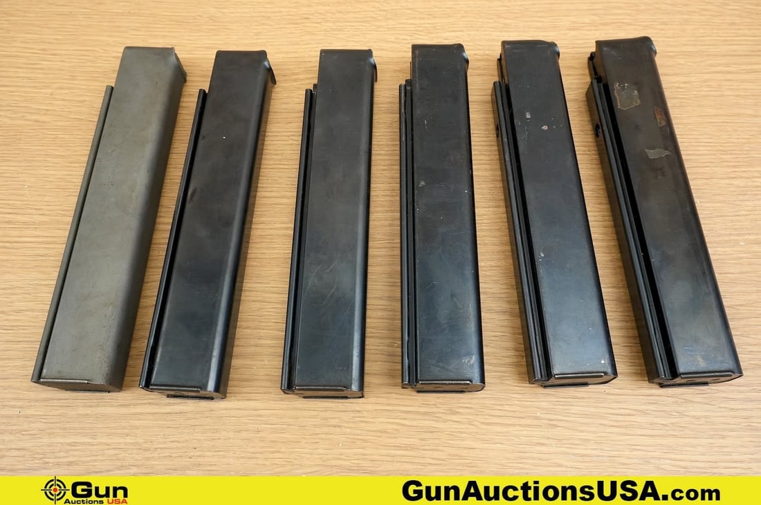 S.W. Co., Seymour Products Corp. .45 ACP COLLECTOR'S Magazines. Good Condition. Three SW Co. 30 Rd.: S.W. Co., Seymour Products Corp. .45 ACP COLLECTOR'S Magazines. Good Condition. Three SW Co. 30 Rd. .45 ACP Thompson Sub Machine Gun MAGAZINES, and Three Seymour Products Corp 30 Rd .45 ACP Thompson S