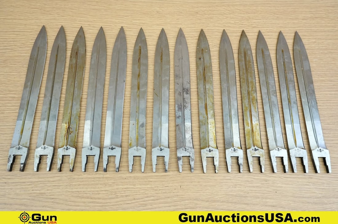 Swedish Surplus COLLECTOR'S . Excellent. Bayonet Blades 13 Swedish M1896 UN-ISSUED BAYONET BLADES. . (1 of 16)
