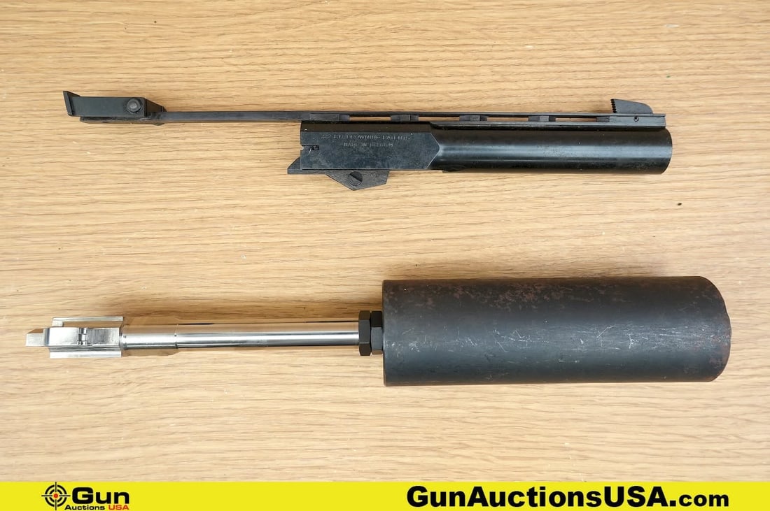 Browning, Etc. 9MM Barrels. Very Good. One 5.25" THREADED Browning H-Power Stainless 9MM Barrel with (1 of 8)