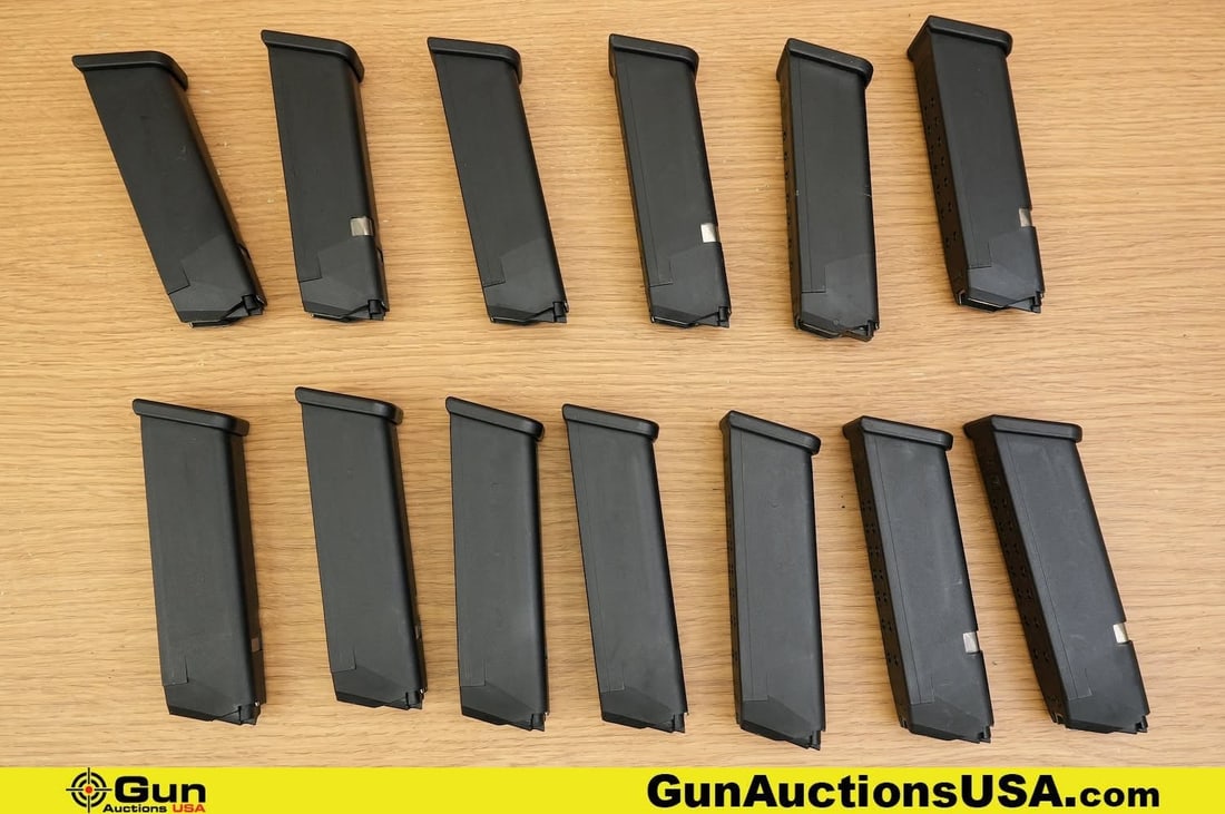 GLOCK 17 9MM . Very Good. Magazines. Twelve 17 Rd 9mm Mags, and One 10 Rd 9mm Mags. . (83616) (1 of 10)