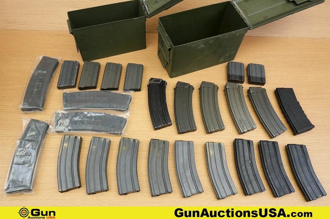 Colt, PSA, Tapco, Brownell's, Etc. 5.56 Mags . . Approx. 5 GALIL 30 Rd Mags, Four AR .40 Rd Mags, (1 of 20)