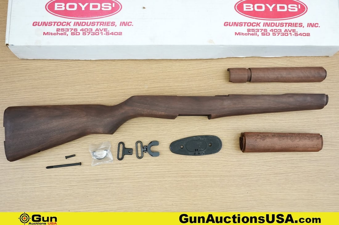 M1 Garand . Excellent. Stock Set. . One MIL Spec Park Finish, Wood Stock Set. Includes Box. .: M1 Garand . Excellent. Stock Set. . One MIL Spec Park Finish, Wood Stock Set. Includes Box. . (83552) (GSCE98)