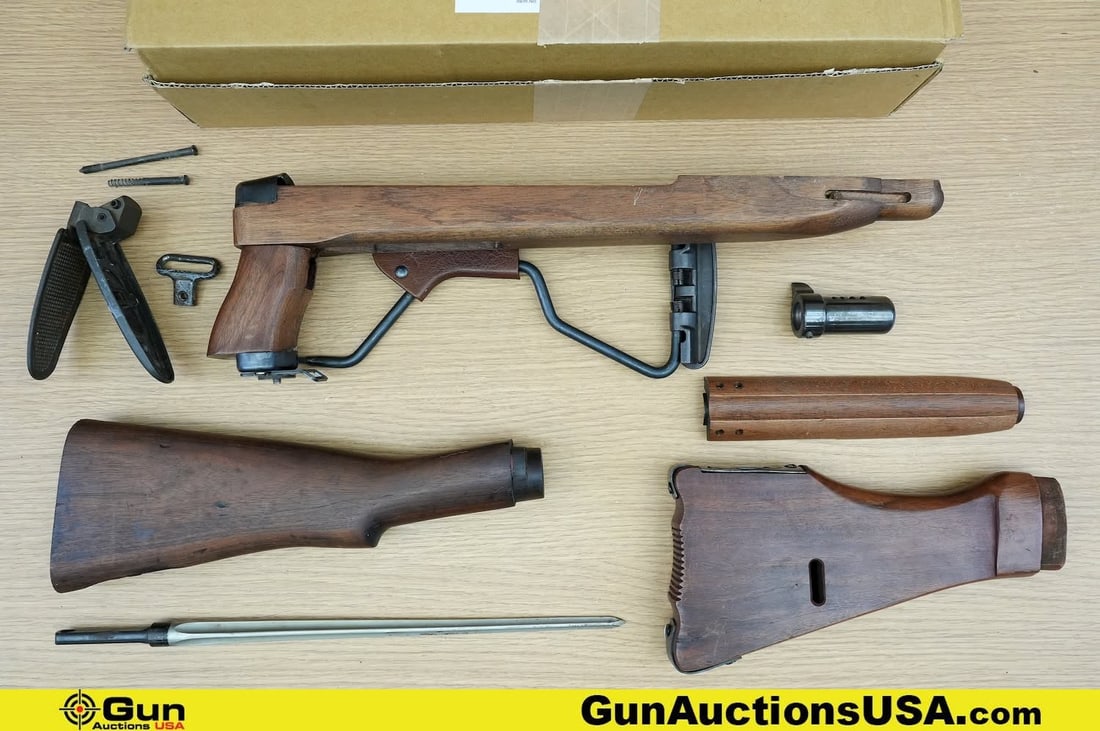 Sarco, Surplus Stocks, Etc. . Very Good. . One Sarco M1 Carbine Paratrooper Stock, One MP44 Stock,: Sarco, Surplus Stocks, Etc. . Very Good. . One Sarco M1 Carbine Paratrooper Stock, One MP44 Stock, One Enfield Stock, One Thompson Compensator, One M1A/M14 Butt Plate, One SBS Spiker and M14 Butt Plat