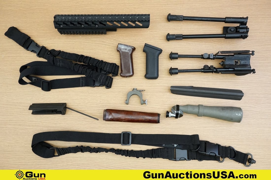 Stoner, UTG, Etc. Accessories. Good Condition. . Two Bi-Pods, One AK Dust Cover, Two Nylon QD (1 of 16)