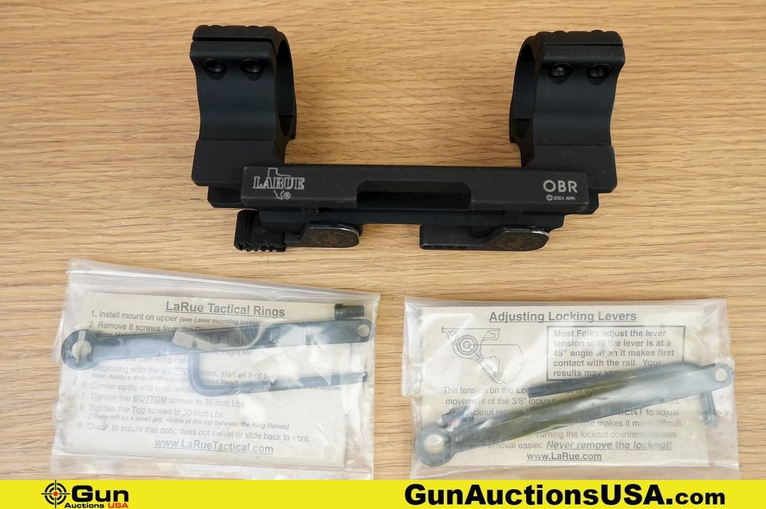 LARUE TACTICAL OBR QD MOUNT. Excellent. . One Quick Detach Scope Mount. In Original Packaging. . (1 of 6)