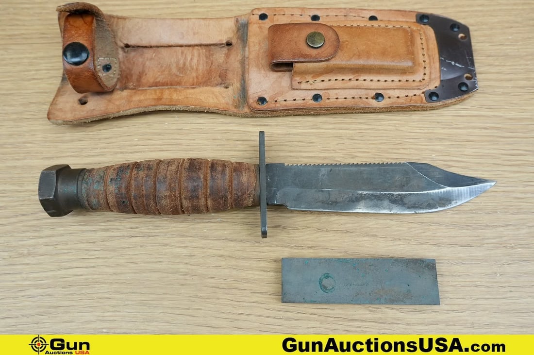 Ontario . Good Condition, Normal Handling Marks. Knife . One Survival Pilot Knife with Leather (1 of 12)