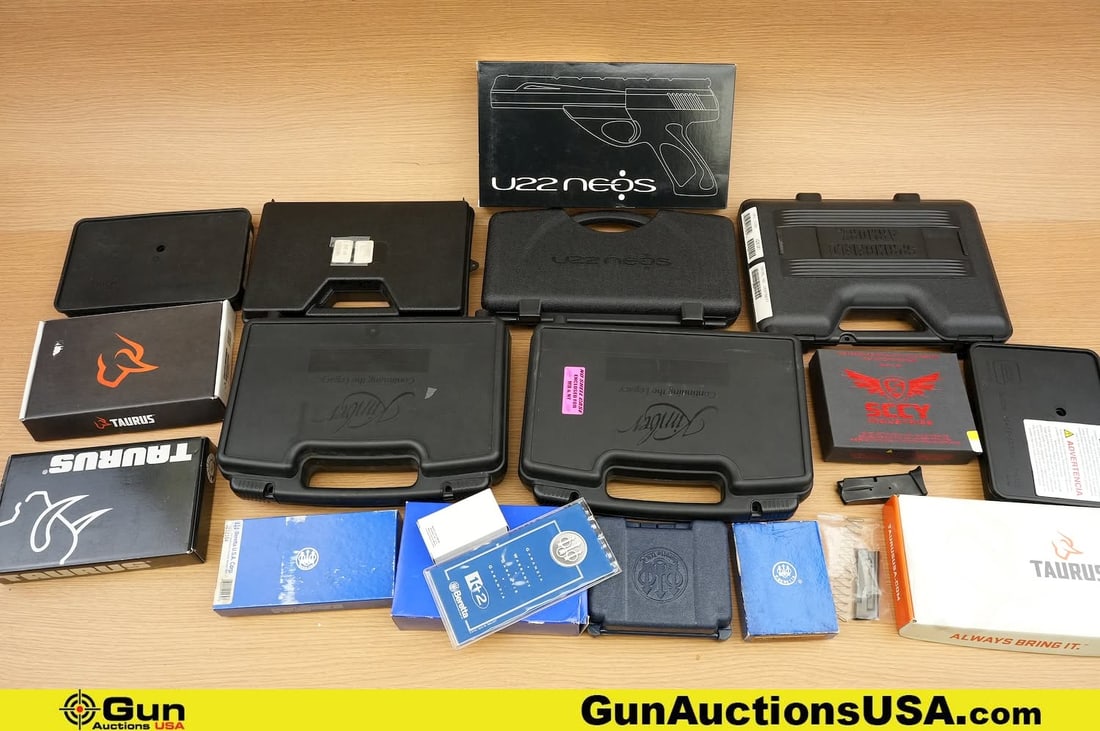 Beretta, Glock, Taurus, Etc. Beretta Tom Cat, Beretta Bob Cat, Glock 36 Box's . Good Condition, (1 of 13)