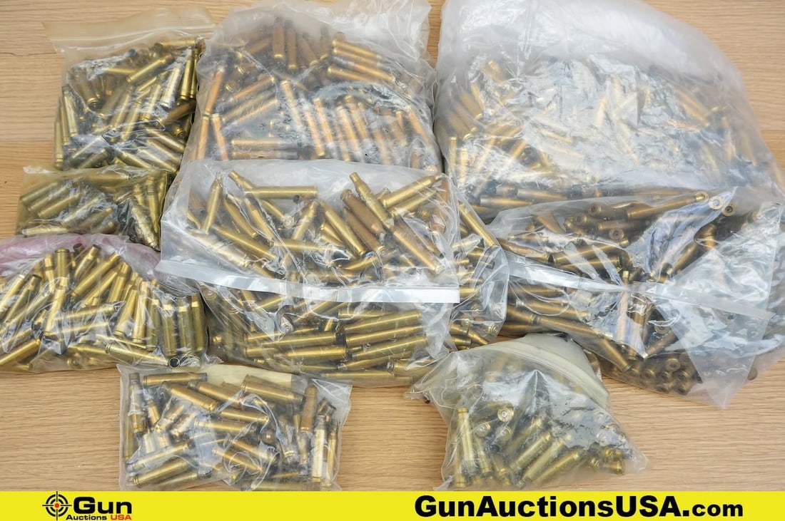 Assorted Assorted Brass . . Assorted High Caliber Rifle FIRED Brass, Approx. 37 Lbs. . (83498) (1 of 20)