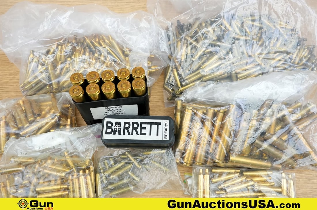 BMG, Etc. Assorted Brass . . Approx. 6 Lbs. of Assorted Clean High Caliber Rifle Brass and Approx. (1 of 16)