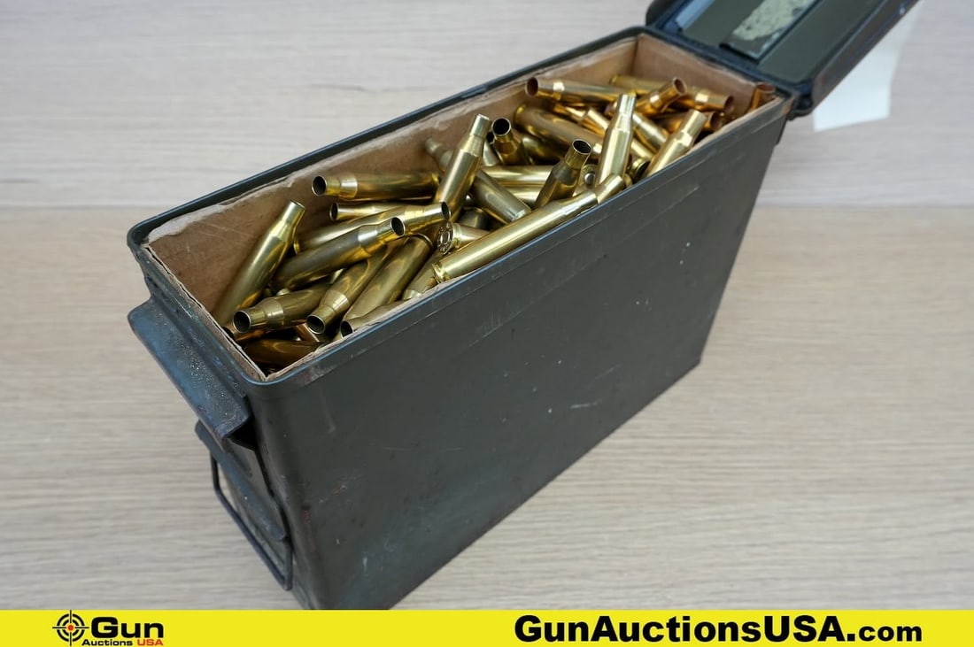 Assorted .25-06 Brass . . Approx. 200 Brass. Includes Metal Ammo Can. . (83539) (GSCU75) (1 of 6)