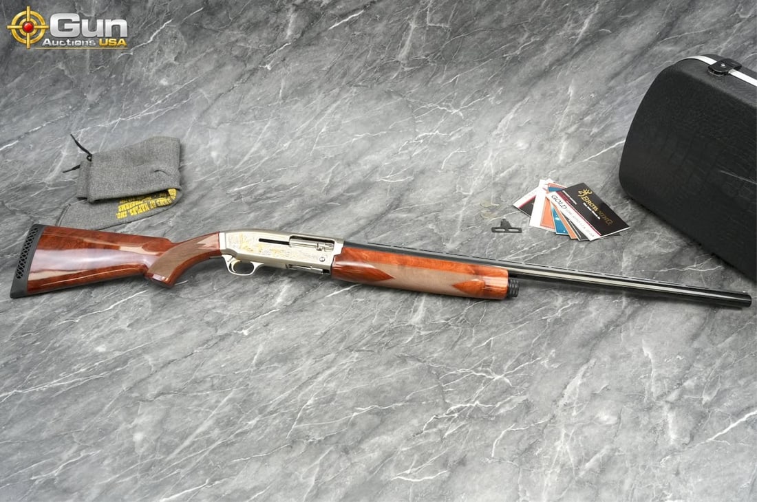 BROWNING BELGIUM DUCKS UNLIMITED ANNIVERSARY GOLD-12 12 ga. Semi Auto Shotgun 27.5" Barrel, (1 of 20)