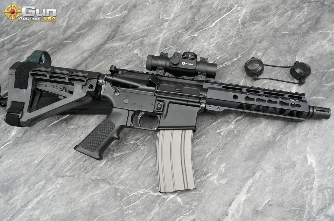 MEGA MACHINE GATOR 5.56 NATO MEGA ARMS LOWER Pistol. Very Good. 8" Barrel. Shiny Bore, Tight Action (1 of 16)