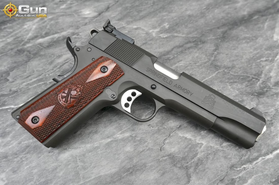 Springfield 1911-A1 .45 AUTO Semi Auto Pistol 5" Barrel, Shiny Bore, Tight Action sn:NM356548 (1 of 9)