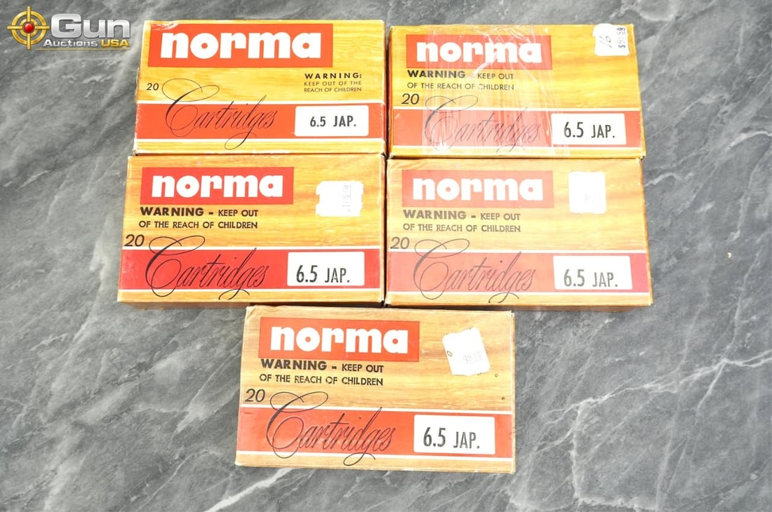 Norma 6.5 JAP Ammo . Approx. 250 Rds,139 Gr. (83686) (GSC2036): Norma 6.5 JAP Ammo . Approx. 250 Rds,139 Gr. (83686) (GSC2036)