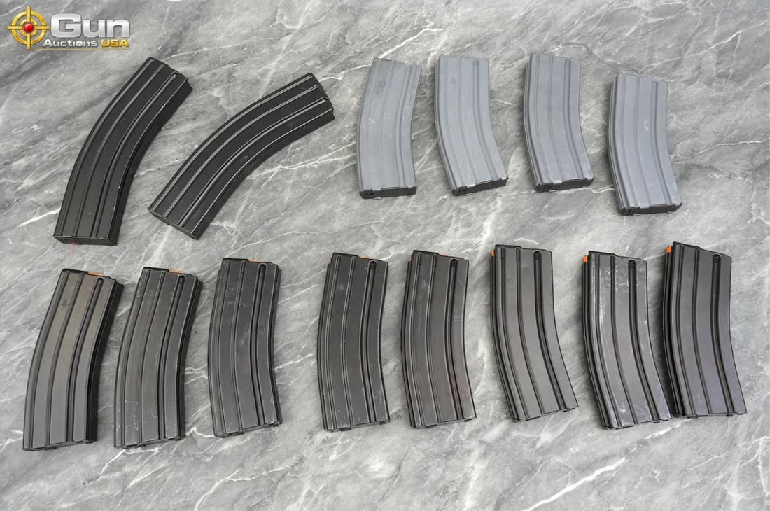 C Products NHMTG, EC, AR, XENON 5.56/.223 Magazines. Good Condition, Normal Handling Marks. Twelve (1 of 12)
